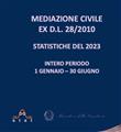 Pubblicate le STATISTICHE DEL 2023 INTERO PERIODO 1 GENNAIO – 30 GIUGNO MEDIAZIONE CIVILE EX D.L. 28/2010 